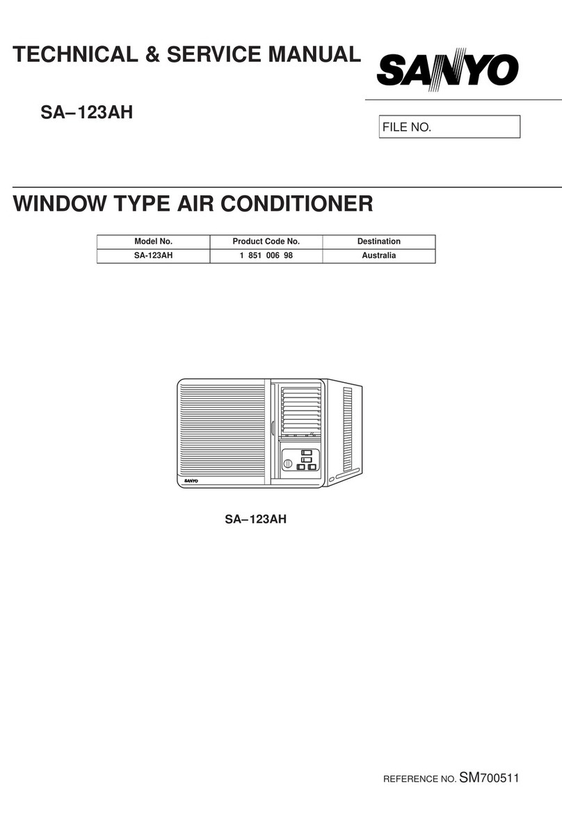 Sanyo SA-123AH Operating manual