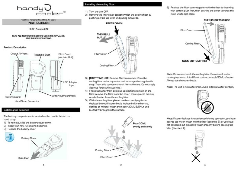 HANDY COOLER HC-7717 instructions HANDY COOLER HC-7717 instructions