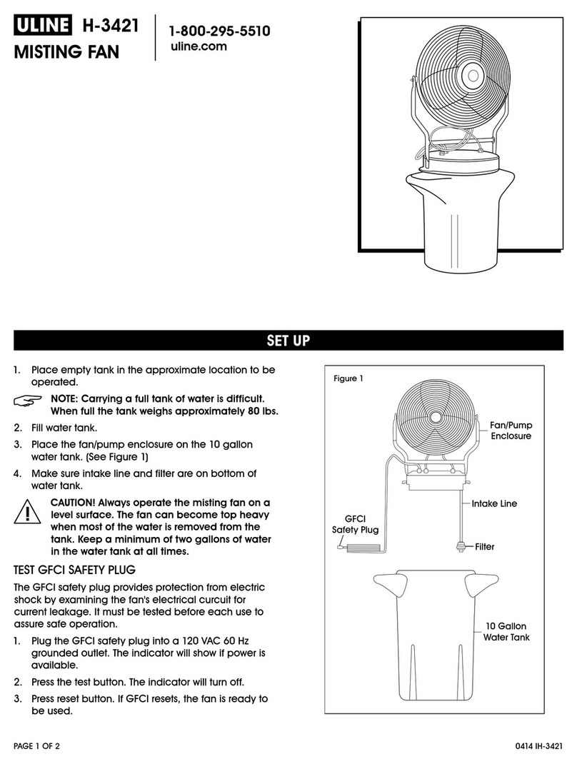 U-Line H-3421 quick start guide