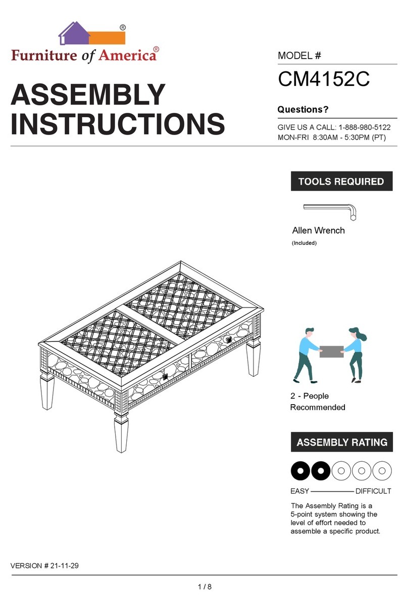 Furniture of America Adina CM4152C User manual