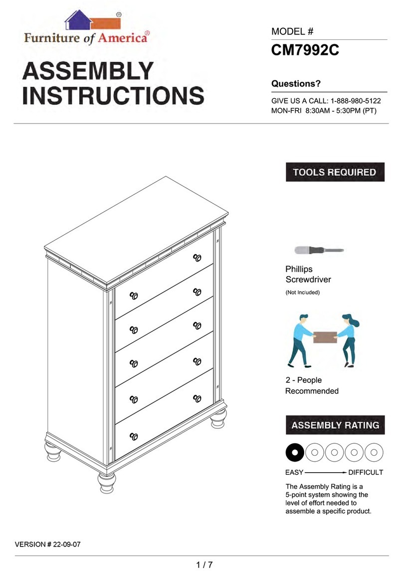 Furniture of America CM7992C Assembly instructions