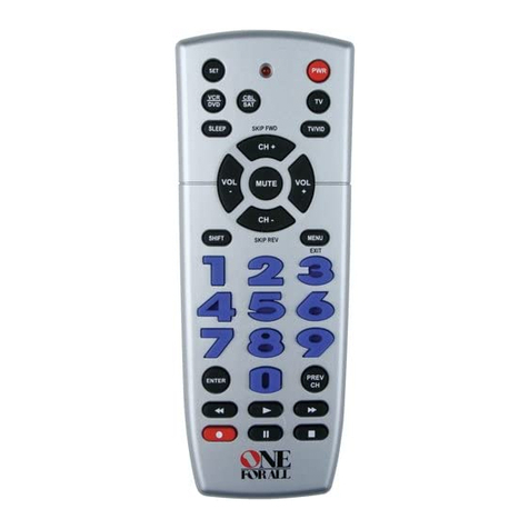 One Forall ONE FOR ALL URC3110 User manual