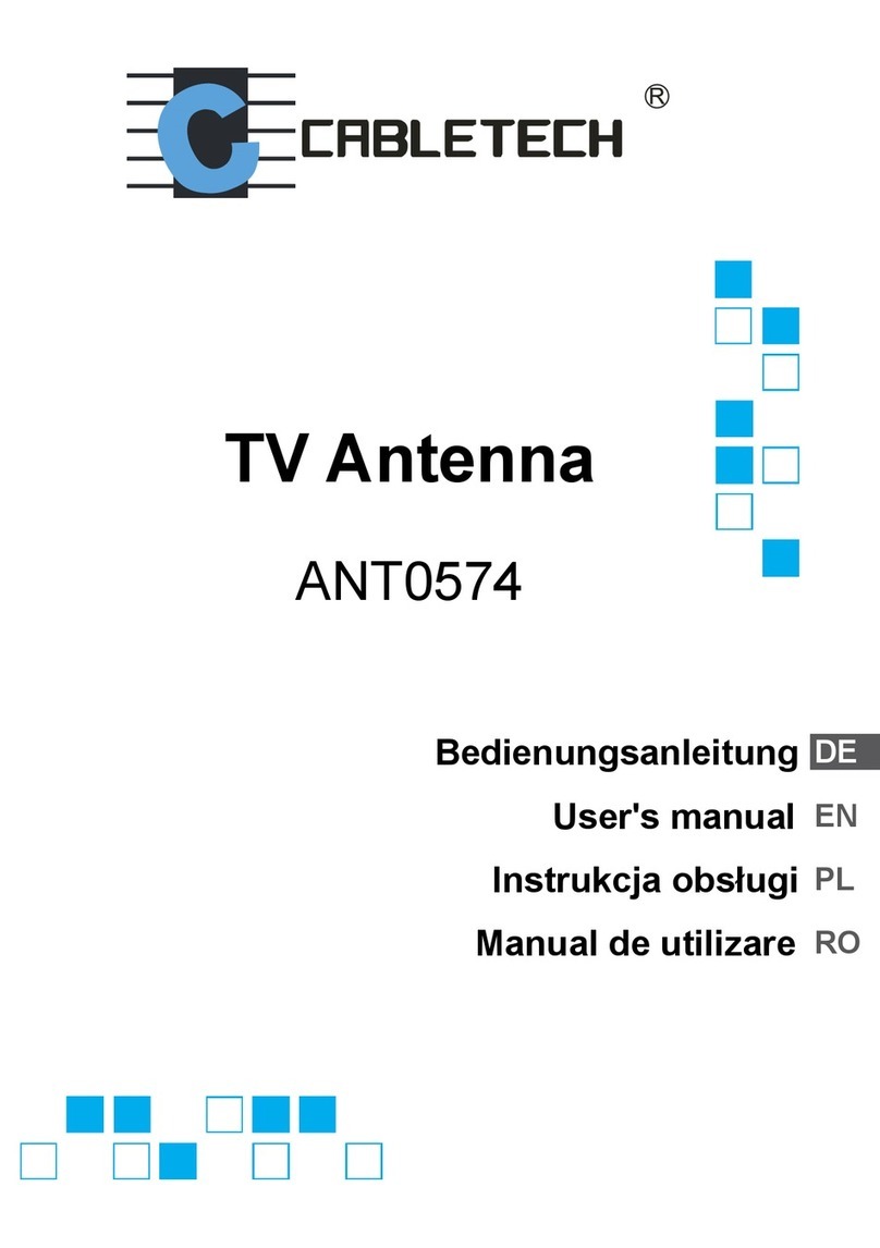 Cabletech ANT0574 User manual