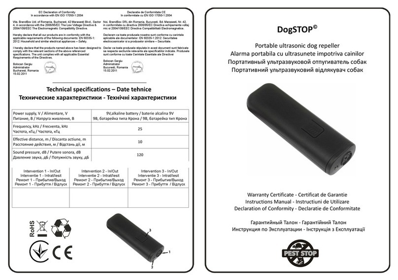 Pest-Stop DogSTOP instruction manual Pest-Stop DogSTOP instruction manual