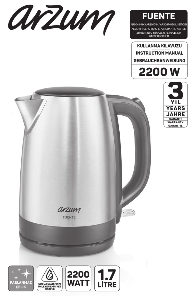 Arzum AR3041-INX instruction manual