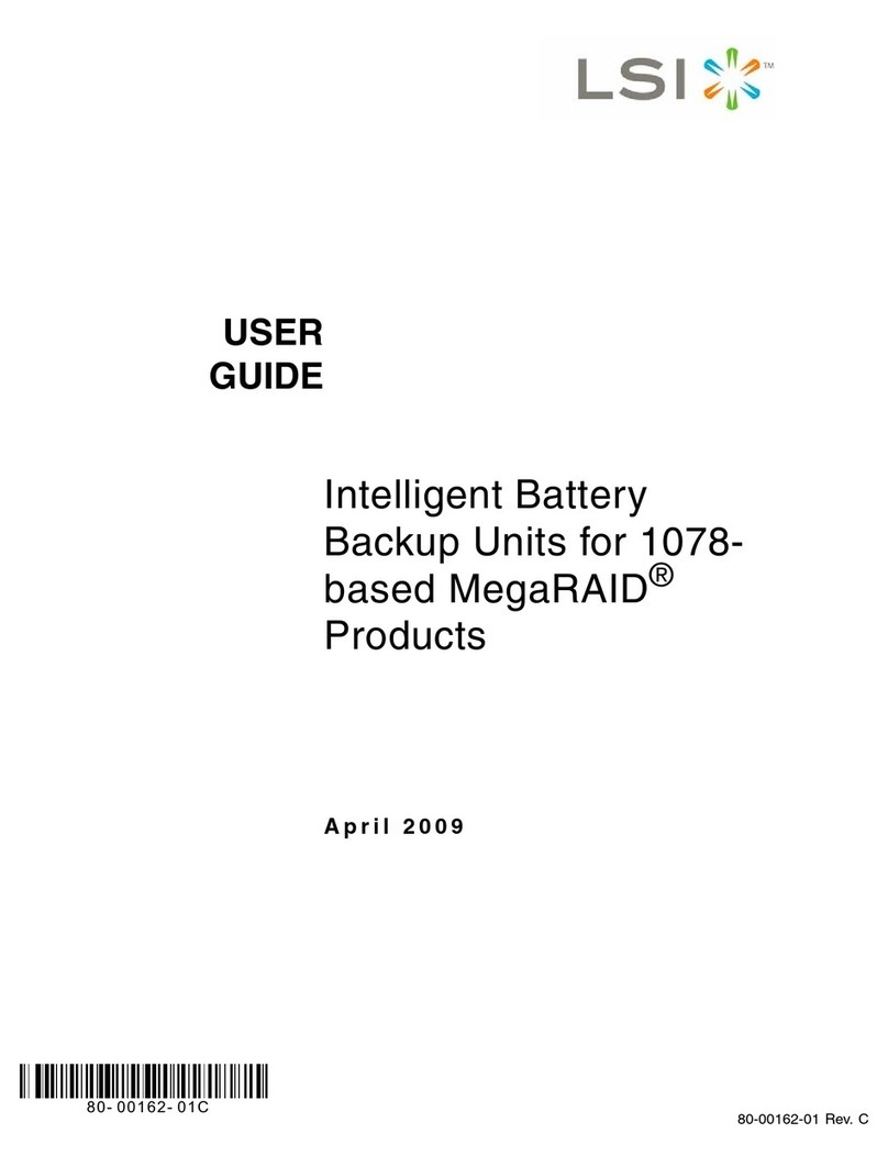 LSI MegaRAID iBBU01 user guide