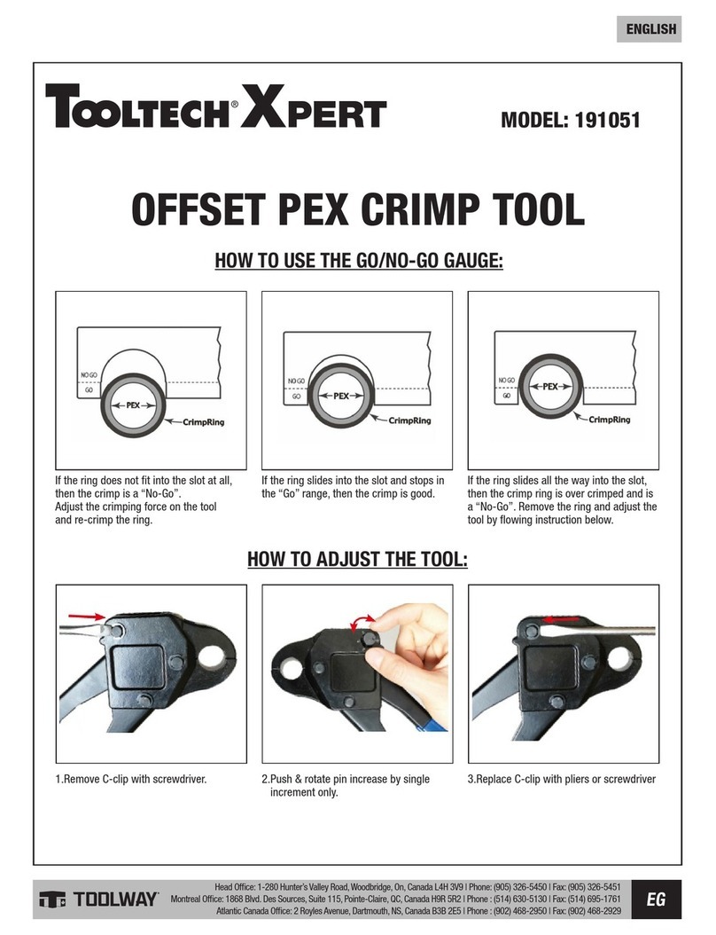 Toolway Tooltech Xpert 191051 quick start guide Toolway Tooltech Xpert 191051 quick start guide