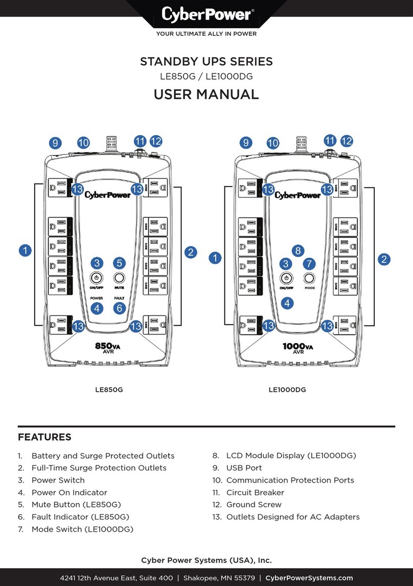 CyberPower LE850G user manual