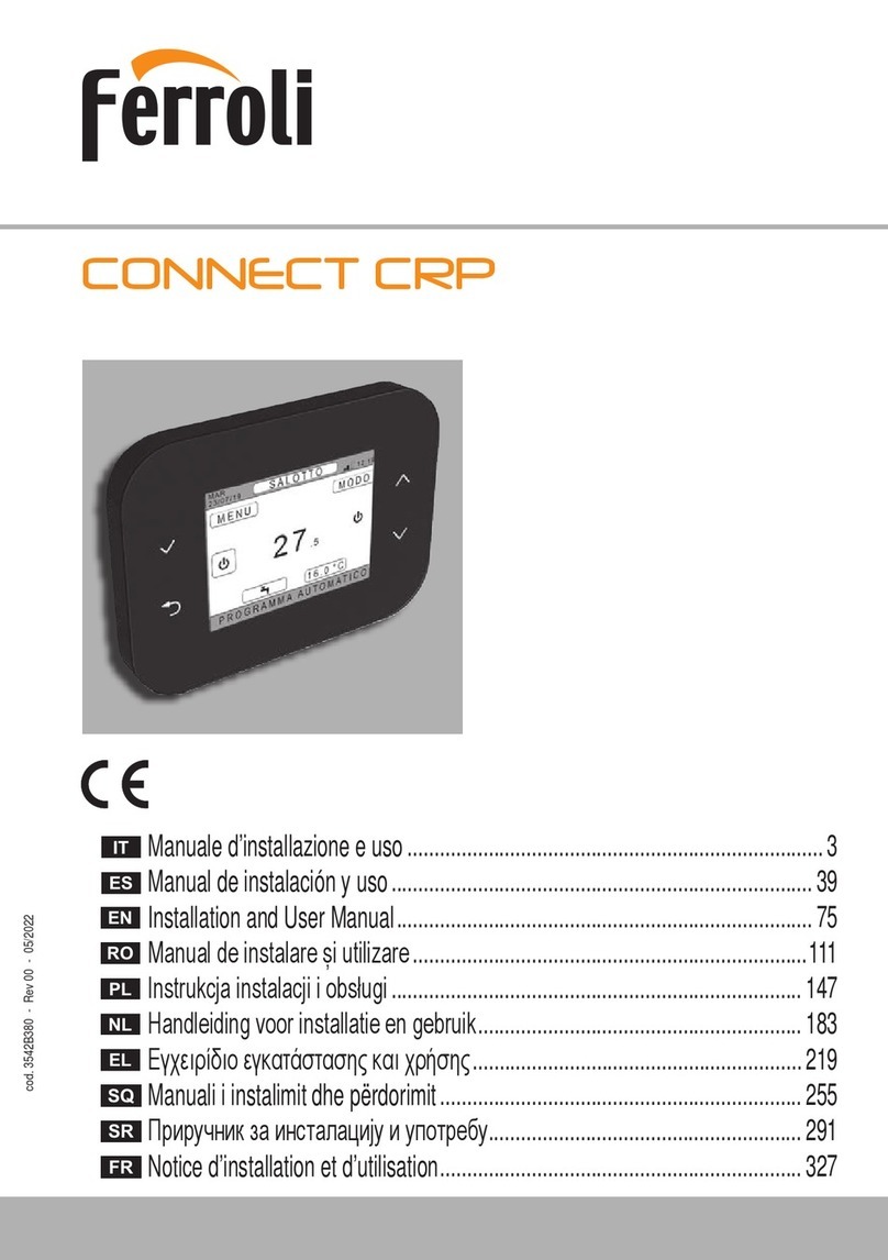 Ferroli Connect CRP Installation and user manual Ferroli Connect CRP Installation and user manual