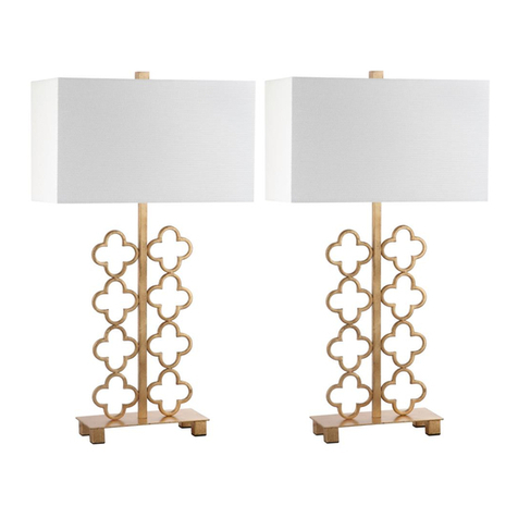 Safavieh Lighting KEGAN TBL4033A manual Safavieh Lighting KEGAN TBL4033A manual