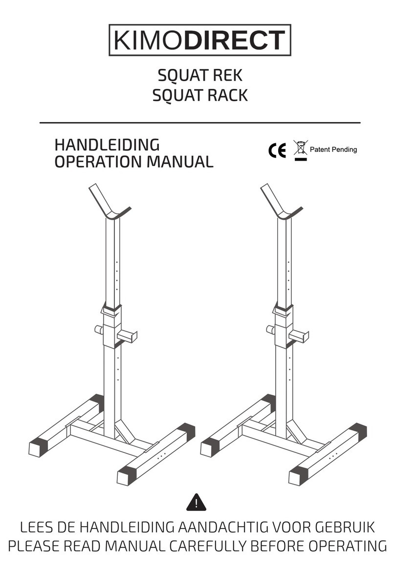 KIMO DIRECT SQUAT RACK Operation manual