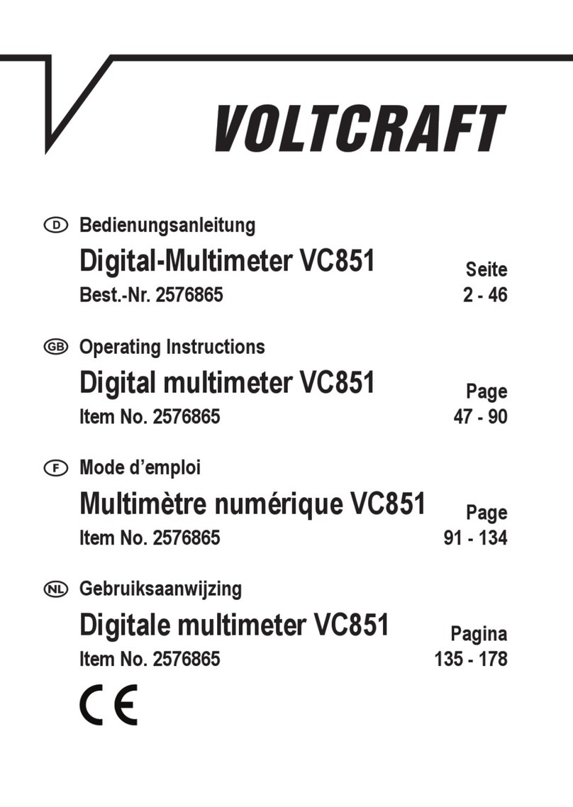 VOLTCRAFT VC851 operating instructions
