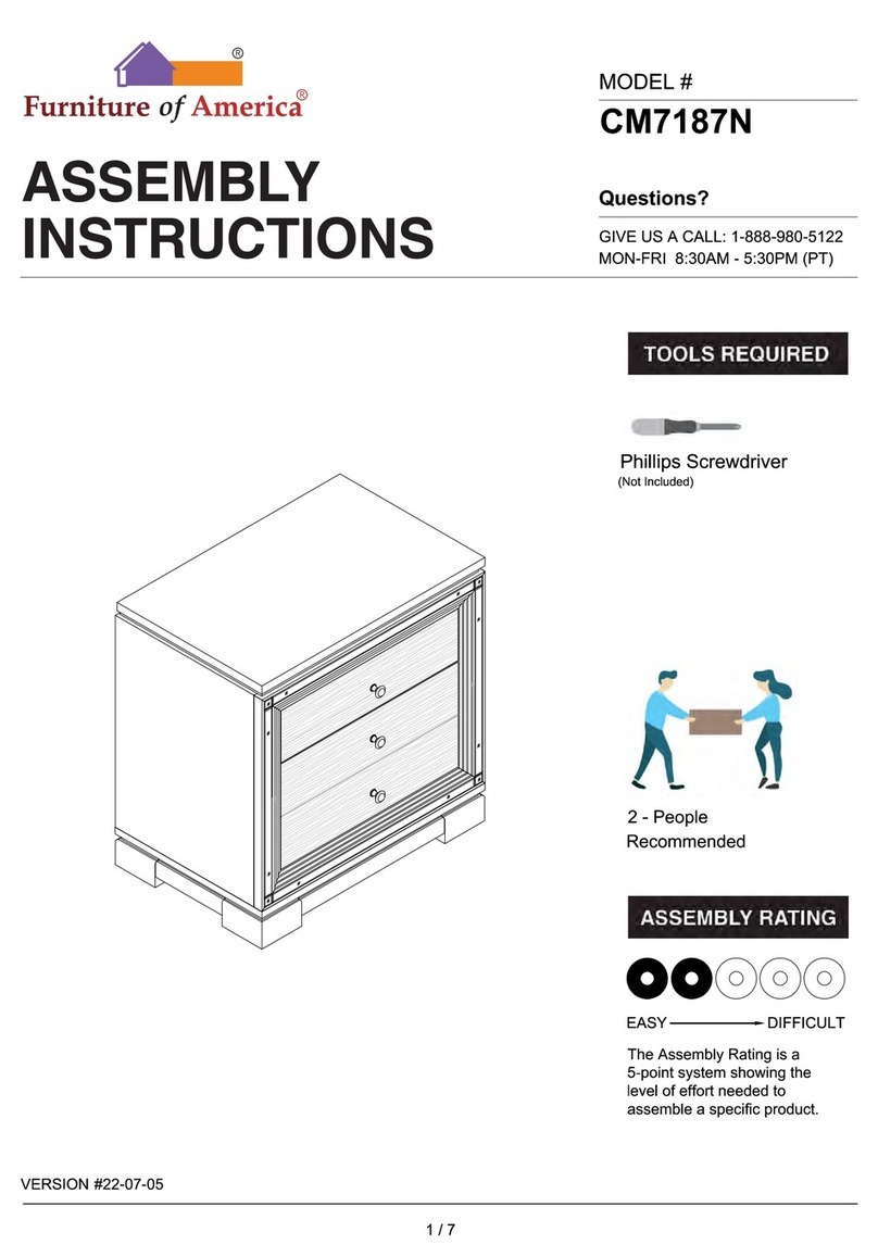 Furniture of America CM7187N Assembly instructions