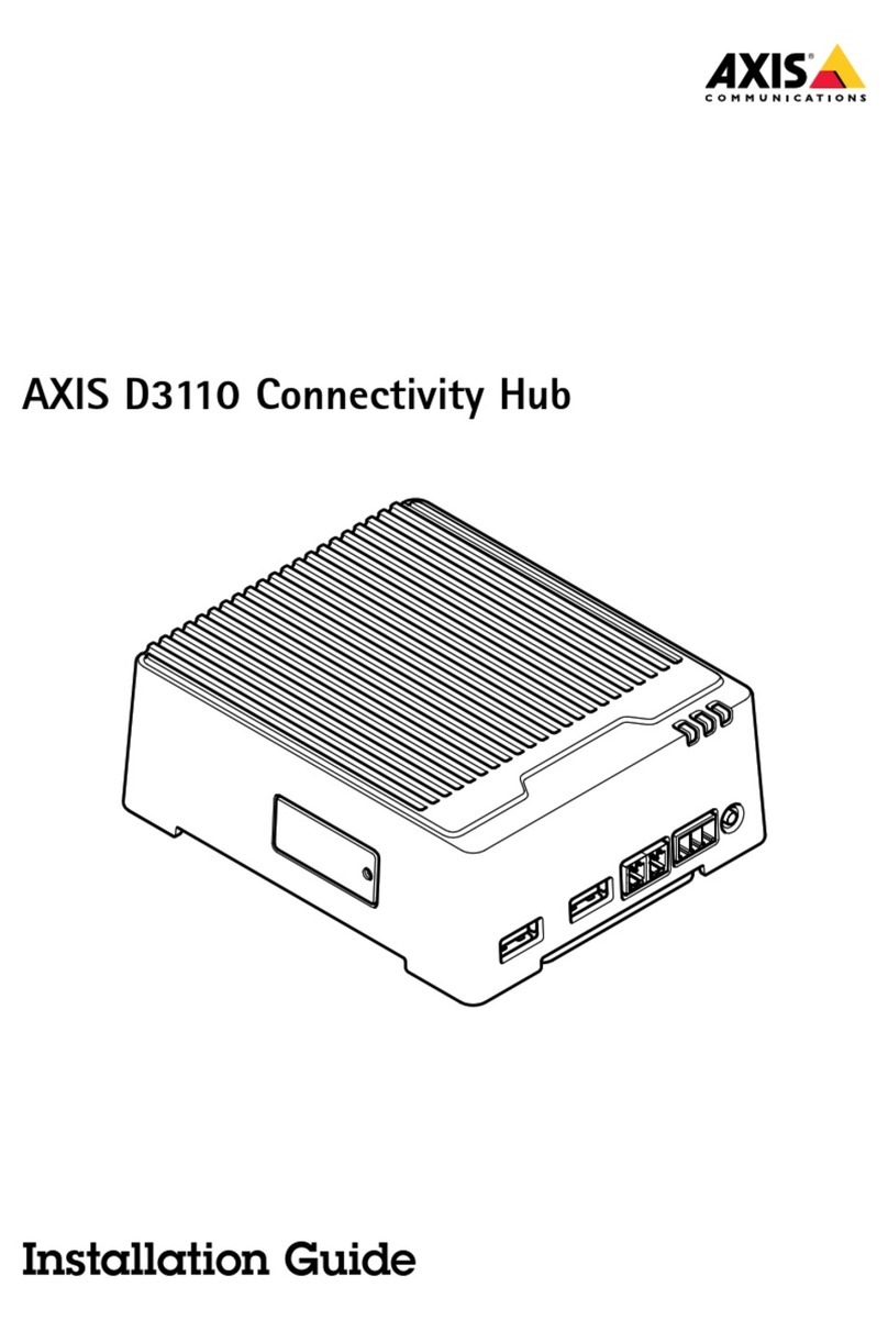 Axis D3110 User manual