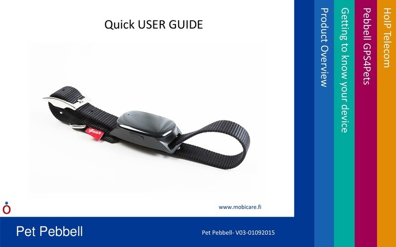 mobicare Pebbell GPS4Pets Quick user guide