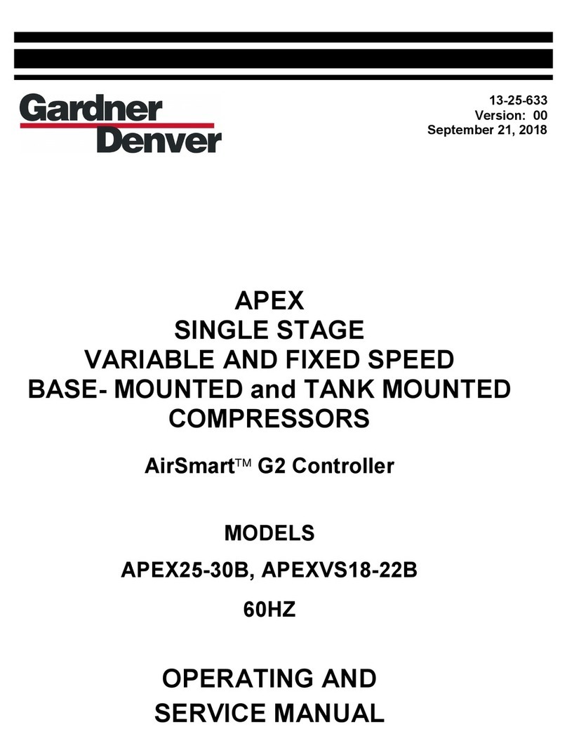 Gardner Denver APEX25-30B Operating and service manual Gardner Denver APEX25-30B Operating and service manual