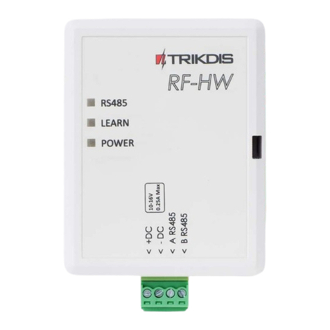 Trikdis RF-HW user manual