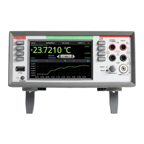 Tektronix KEITHLEY DAQ6510 Use and care manual