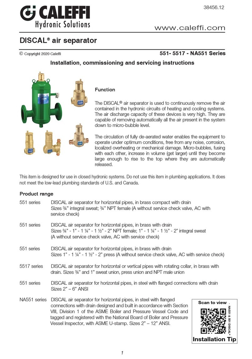 CALEFFI DISCAL 5517 Series User guide CALEFFI DISCAL 5517 Series User guide