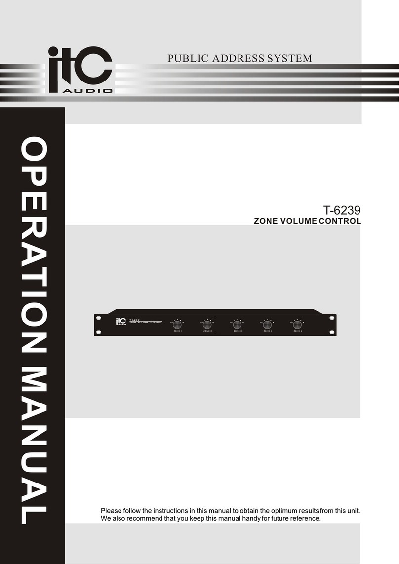 ITC Audio T-6239 Operation manual