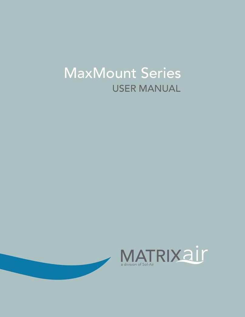 Solair MATRIXair MaxMount Series User manual