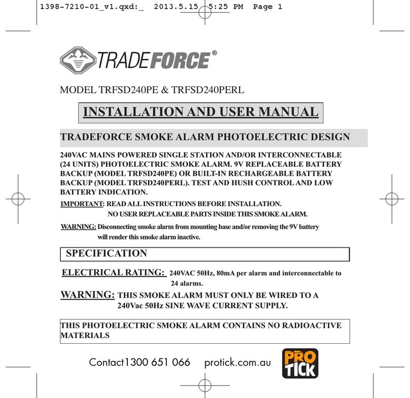 TRADEFORCE TRFSD240PE Installation and user manual