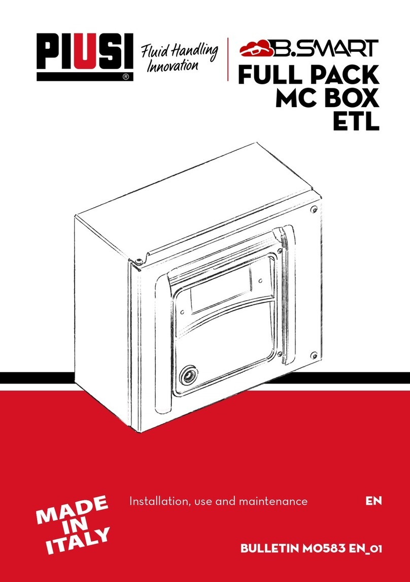 Piusi MC BOX B.SMART Installation - use - maintenance