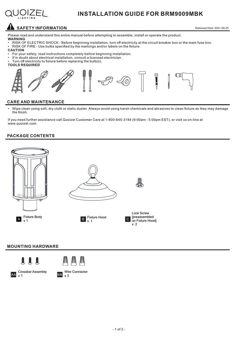 Quoizel BRM9009MBK installation guide