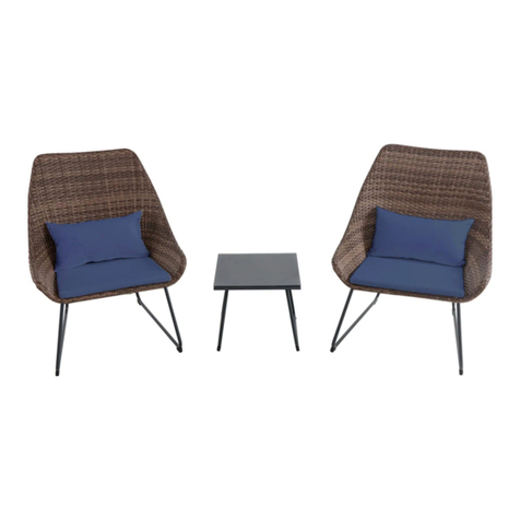 Hanover Wicker ACCENT3PC-NVY Assembly instructions Hanover Wicker ACCENT3PC-NVY Assembly instructions