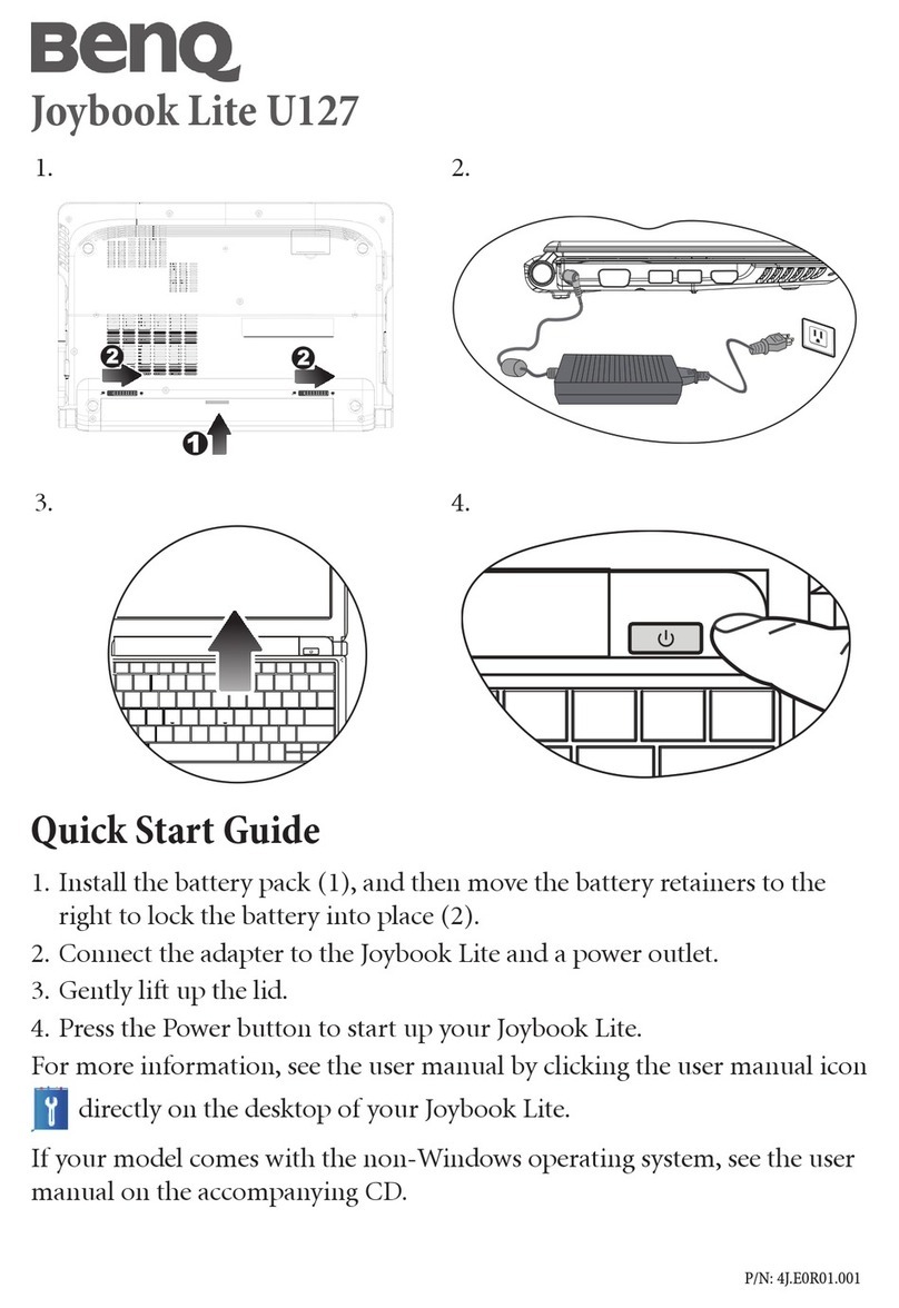 BenQ Joybook Lite U127 series User manual BenQ Joybook Lite U127 series User manual