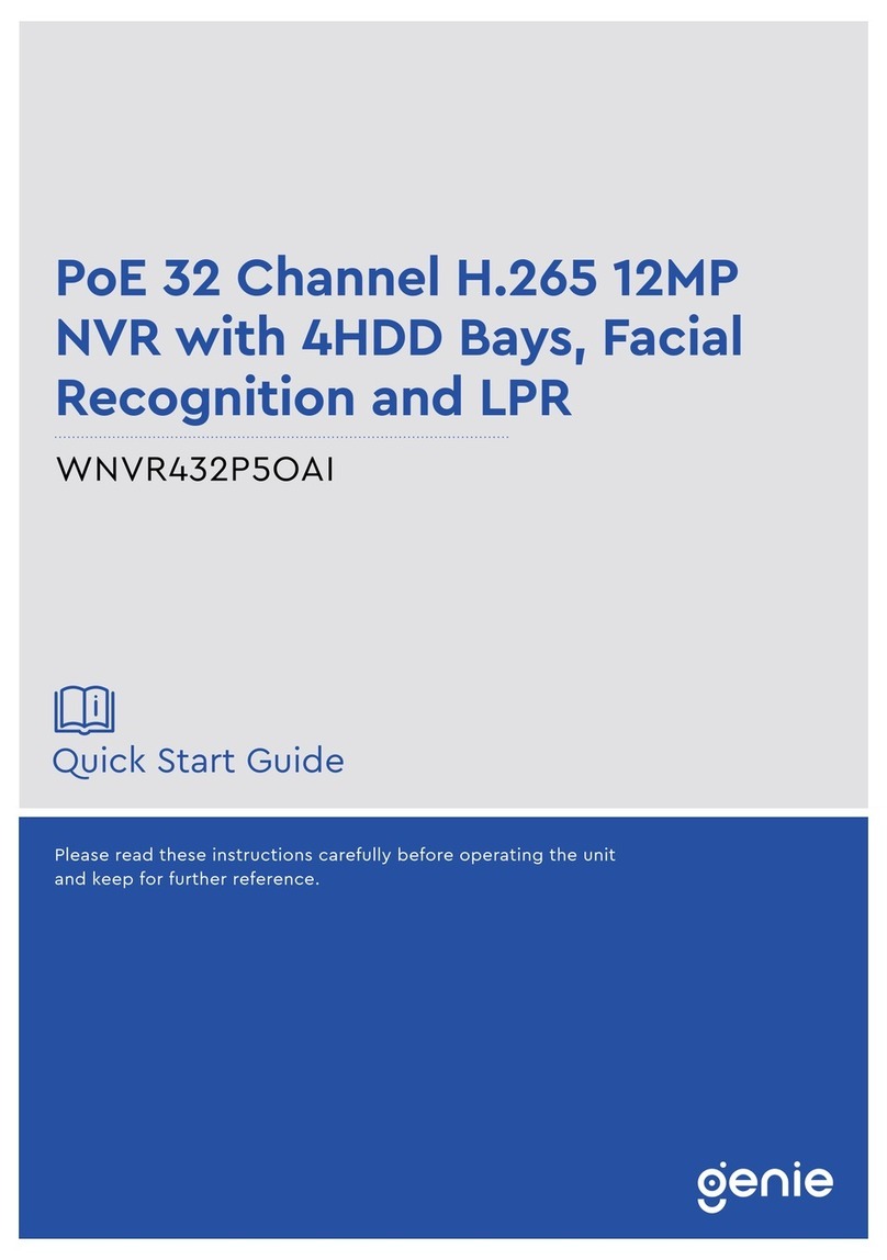 Genie WNVR432P5OAI quick start guide