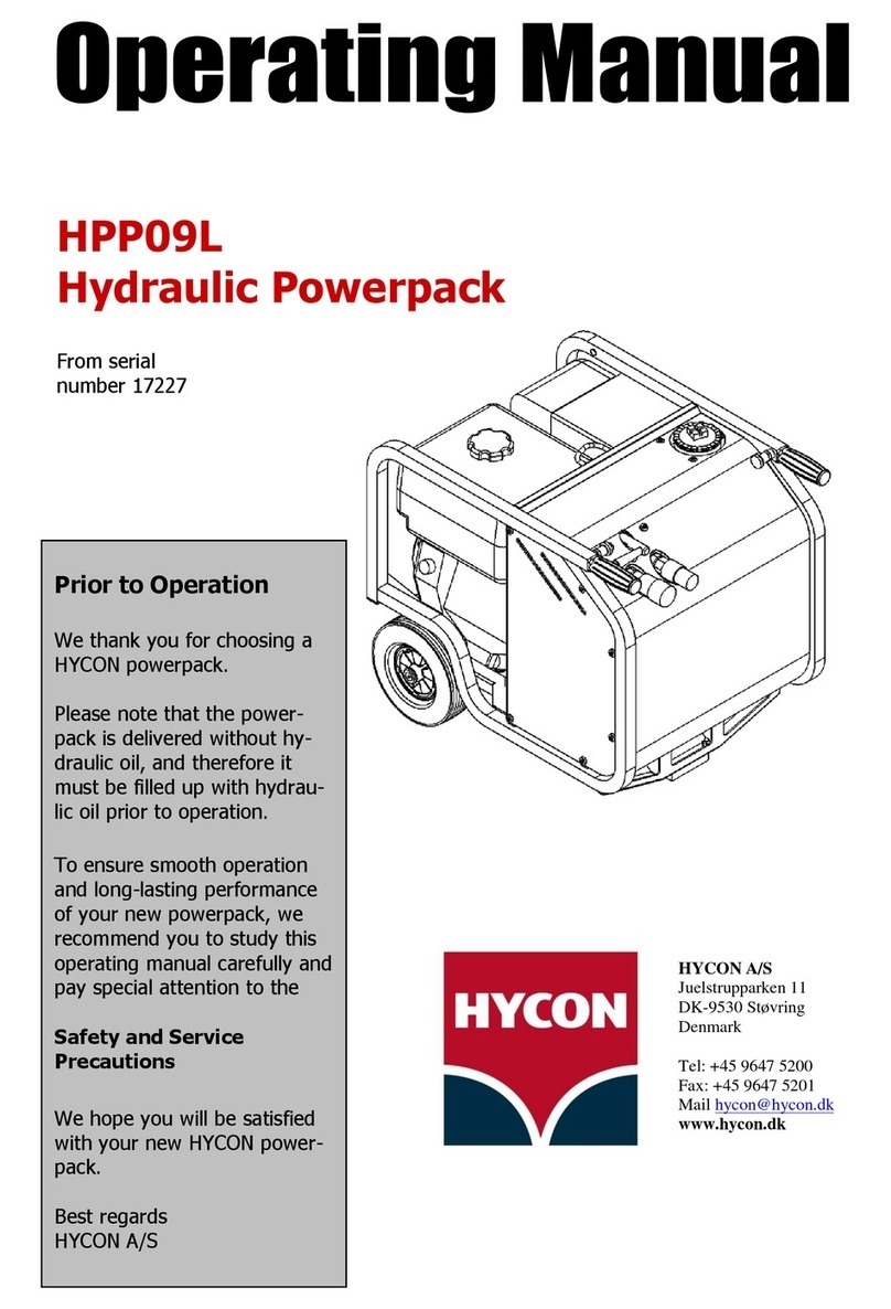 HYCON HPP09L operating manual