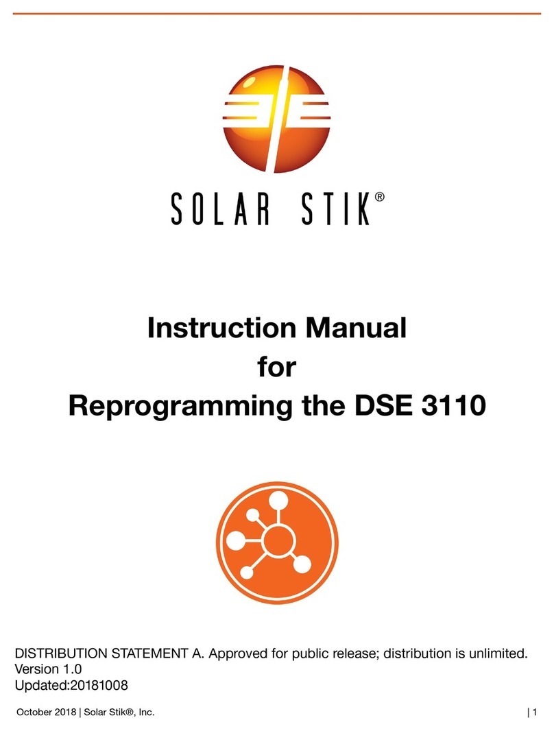 Solar Stik DSE 3110 User manual