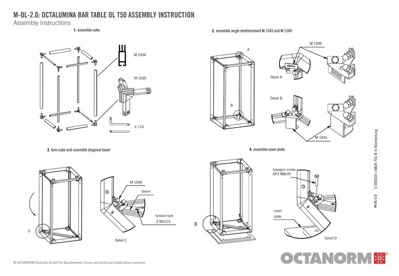 OCTANORM OCTALUMINA OL T50 Assembly instructions OCTANORM OCTALUMINA OL T50 Assembly instructions