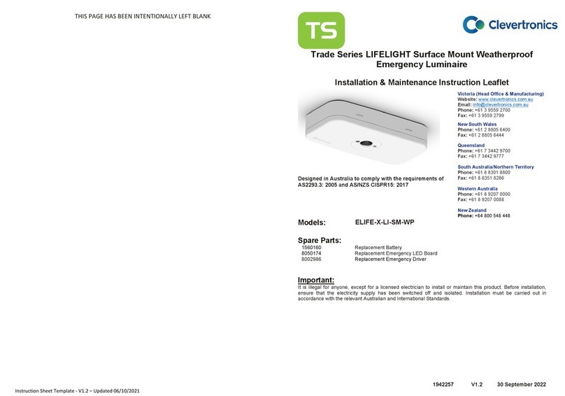 Clevertronics Trade Series Installation and operating instructions