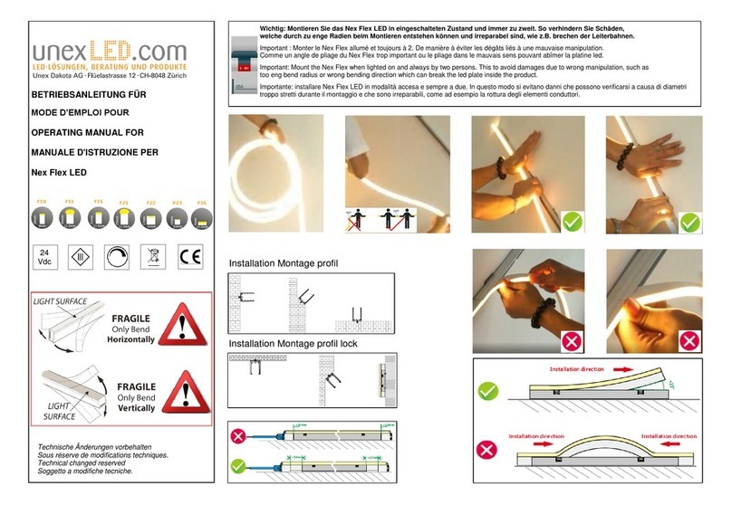 Unex Nex Flex LED User manual