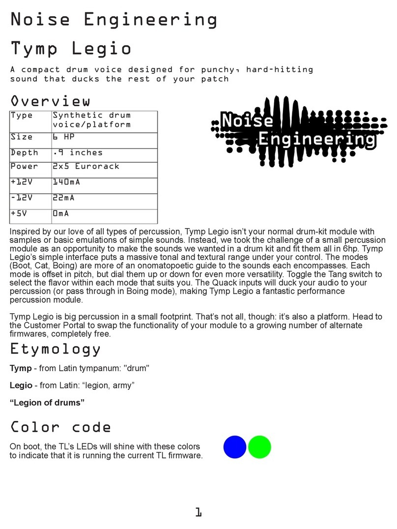 Noise Engineering Tymp Legio User manual
