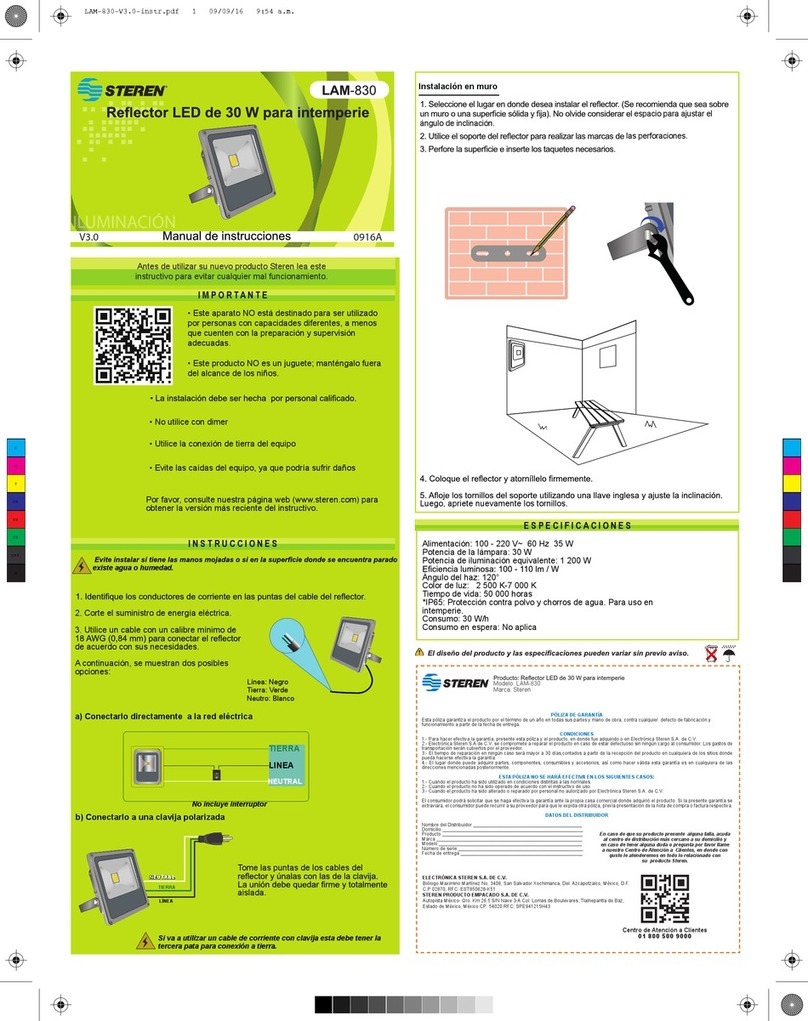 Steren LAM-830 instruction manual