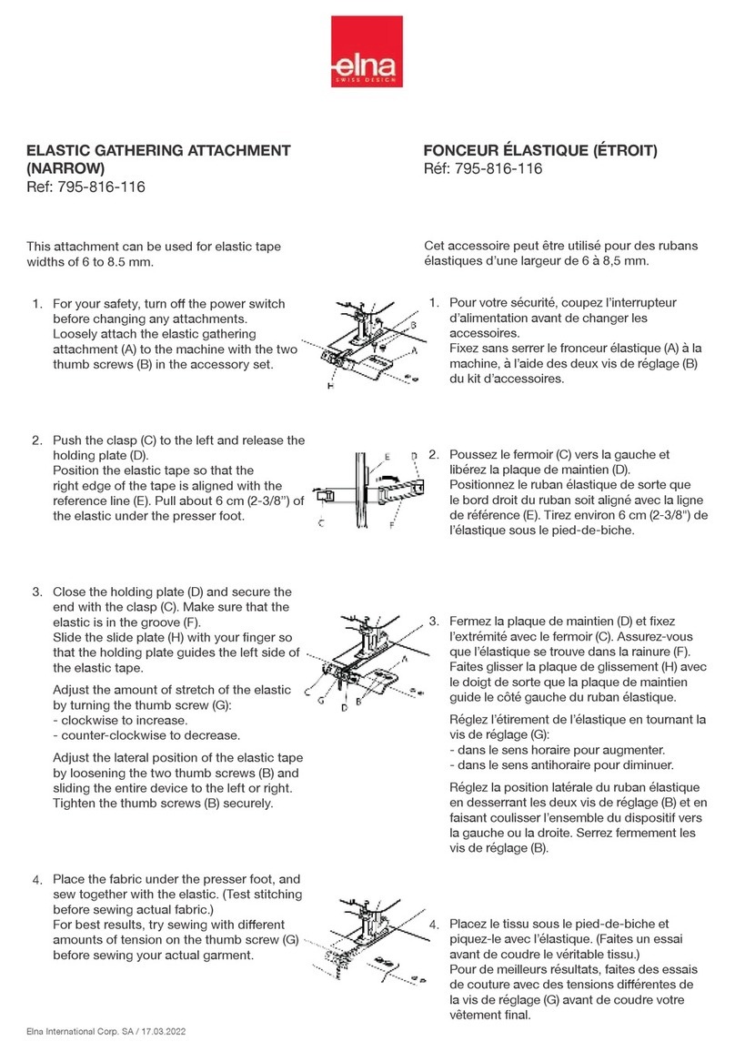 ELNA 795-816-116 User manual