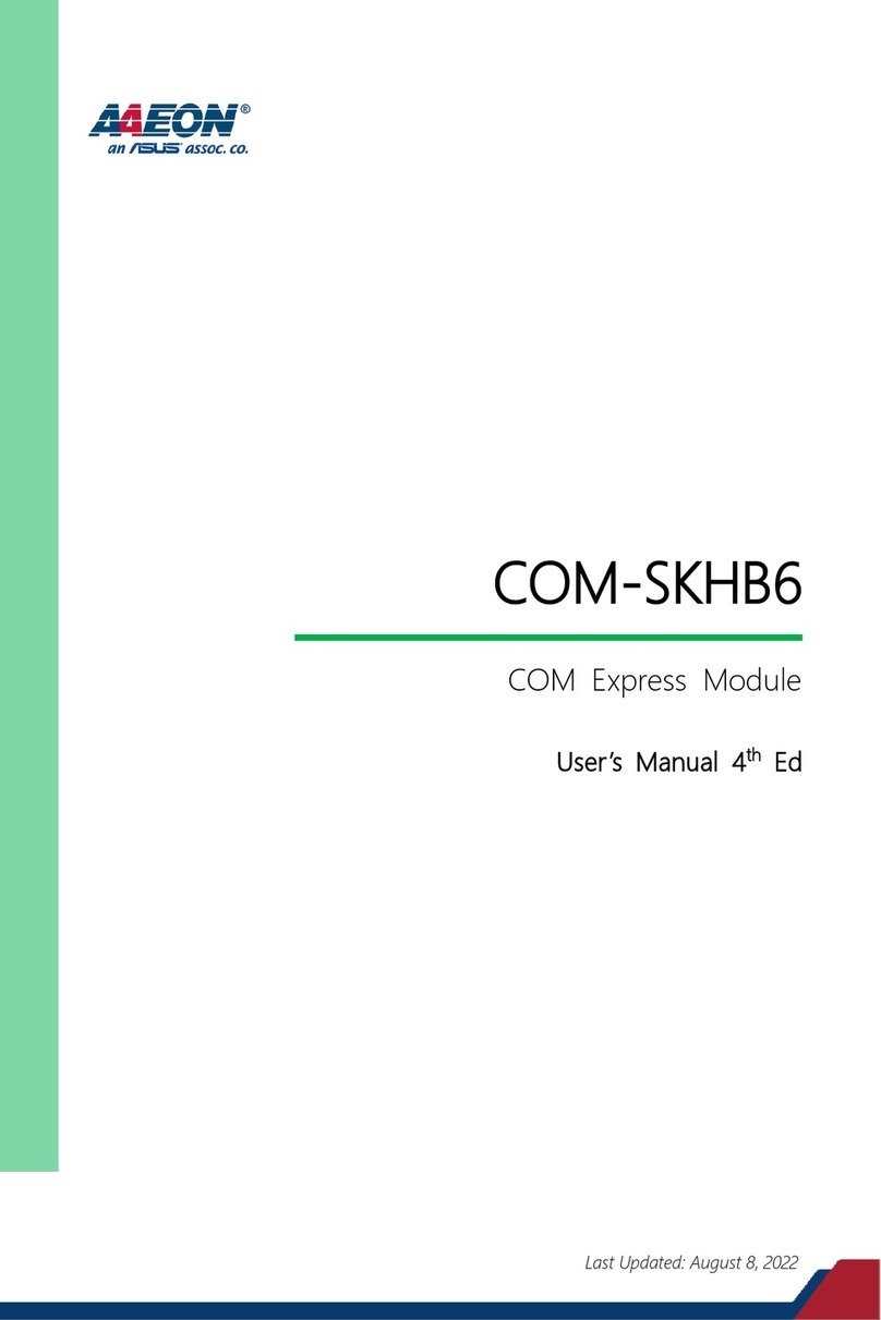 Asus AAEON COM-SKHB6 User manual