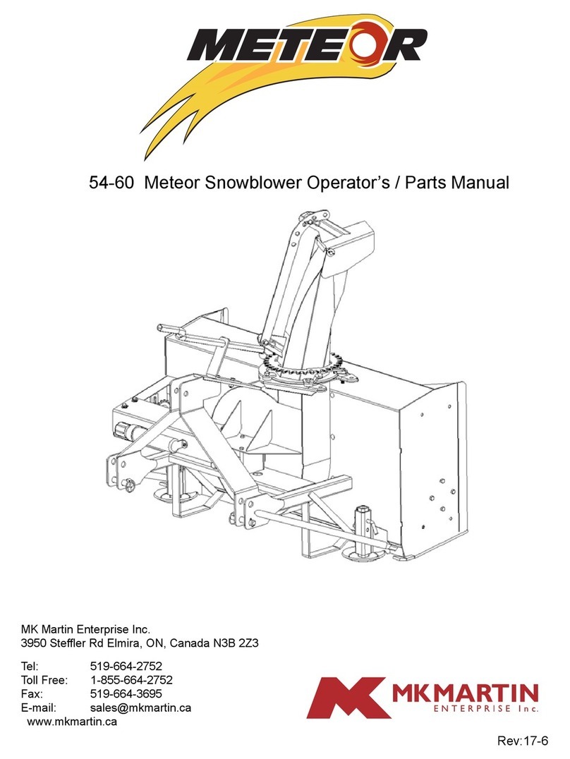 MK Martin Meteor 54 Operator's manual MK Martin Meteor 54 Operator's manual