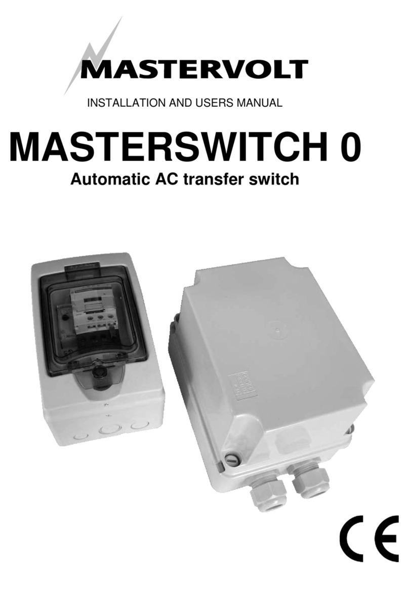 Mastervolt MASTERSWITCH 0 User manual