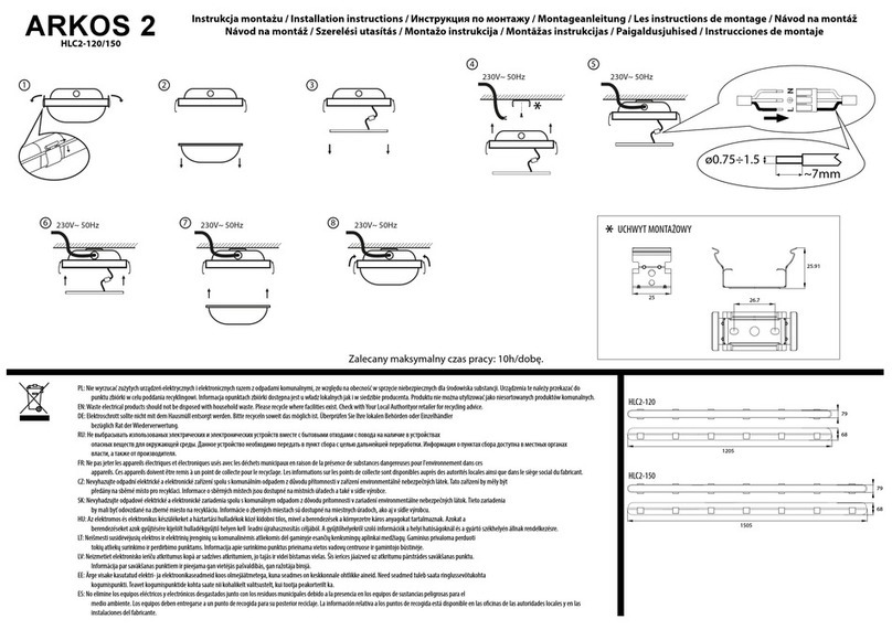 BEMKO LUXMENA HLC2-120 installation instructions