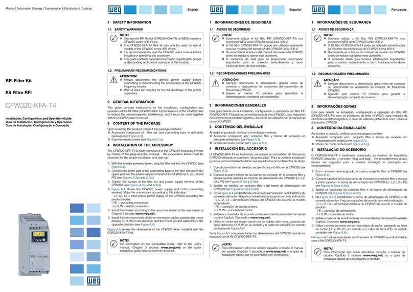 Weq CFW320-KFA-T4 Installation, configuration and operations guide