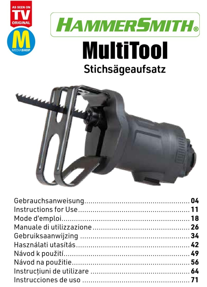 HammerSmith MultiTool Jigsaw Attachment Instructions for use