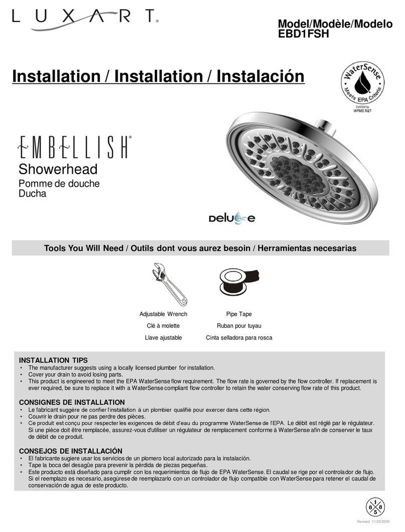 Luxart Embellish EBD1FSH User manual