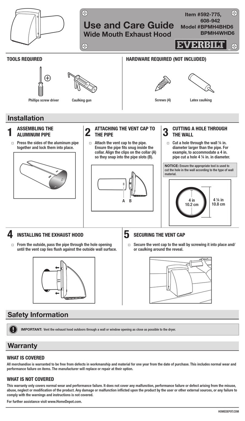 Everbilt BPMH4BHD6 Use and care guide