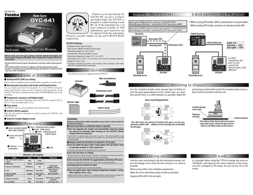 FUTABA GYC441 instruction manual