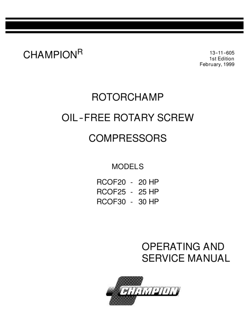 Champion ROTORCHAMP RCOF20 Service manual