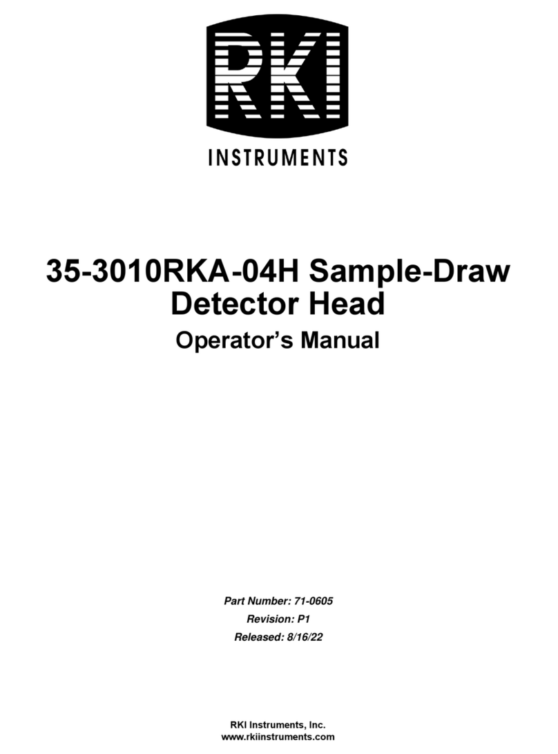 RKI Instruments 35-3010RKA-04H User manual